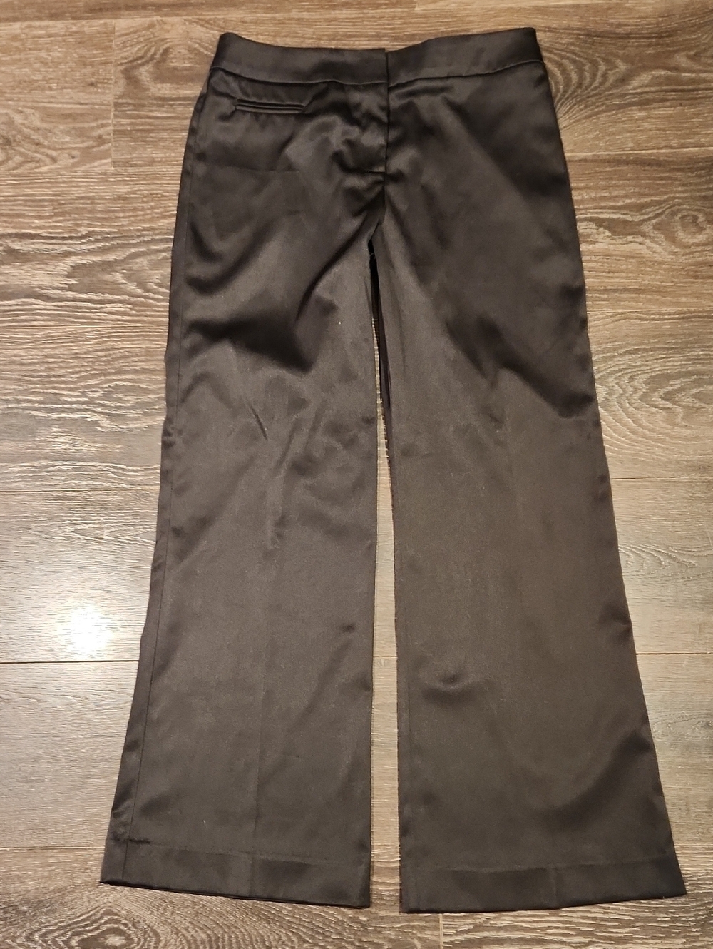 ❤️ JS BOUTIQUE SATIN WIDE LEG PANTS / TROUSERS, BLACK, 6P (28 PETITE) - Picture 2 of 8